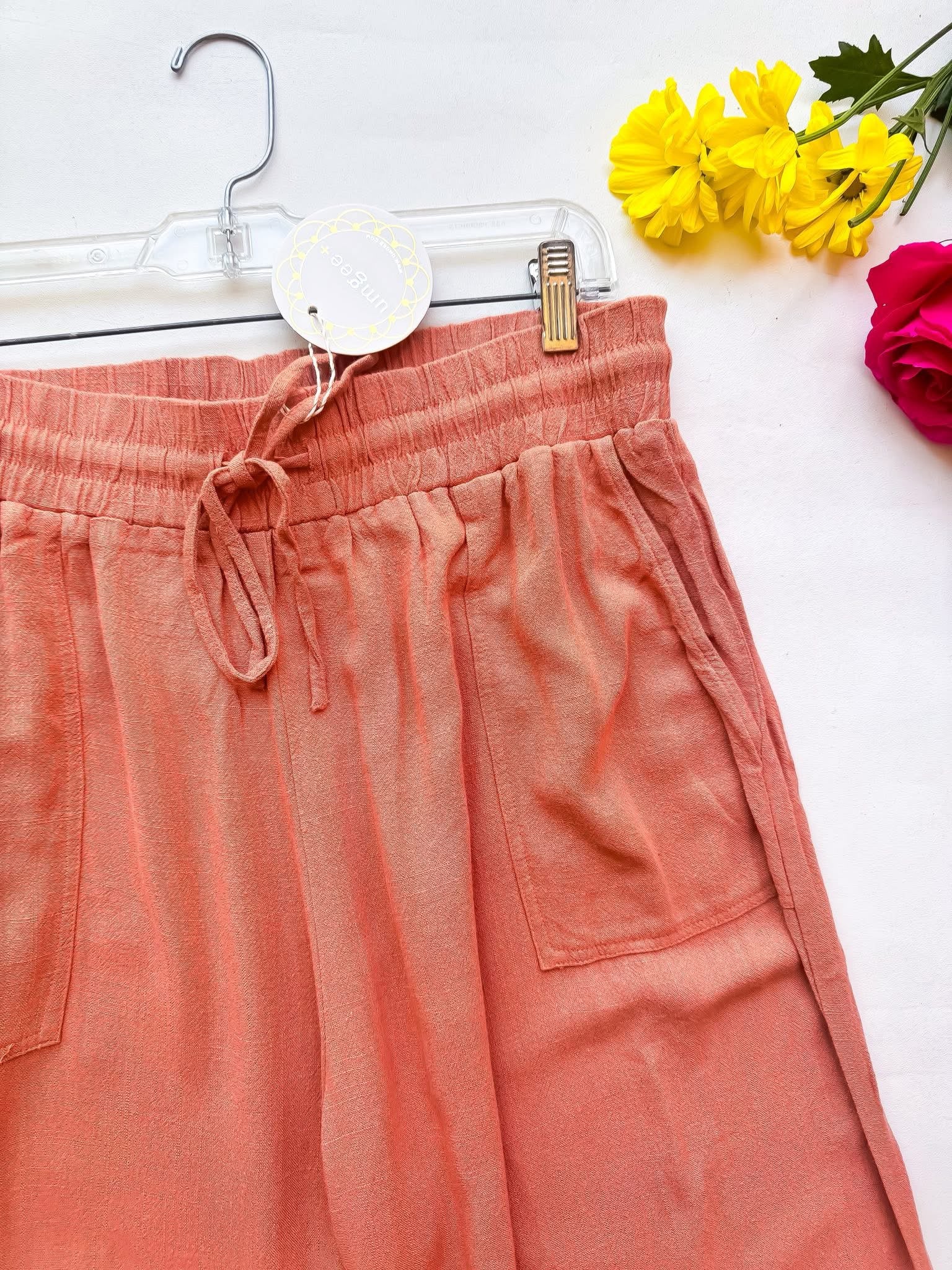 Umgee Mauve Linen Pants -ext