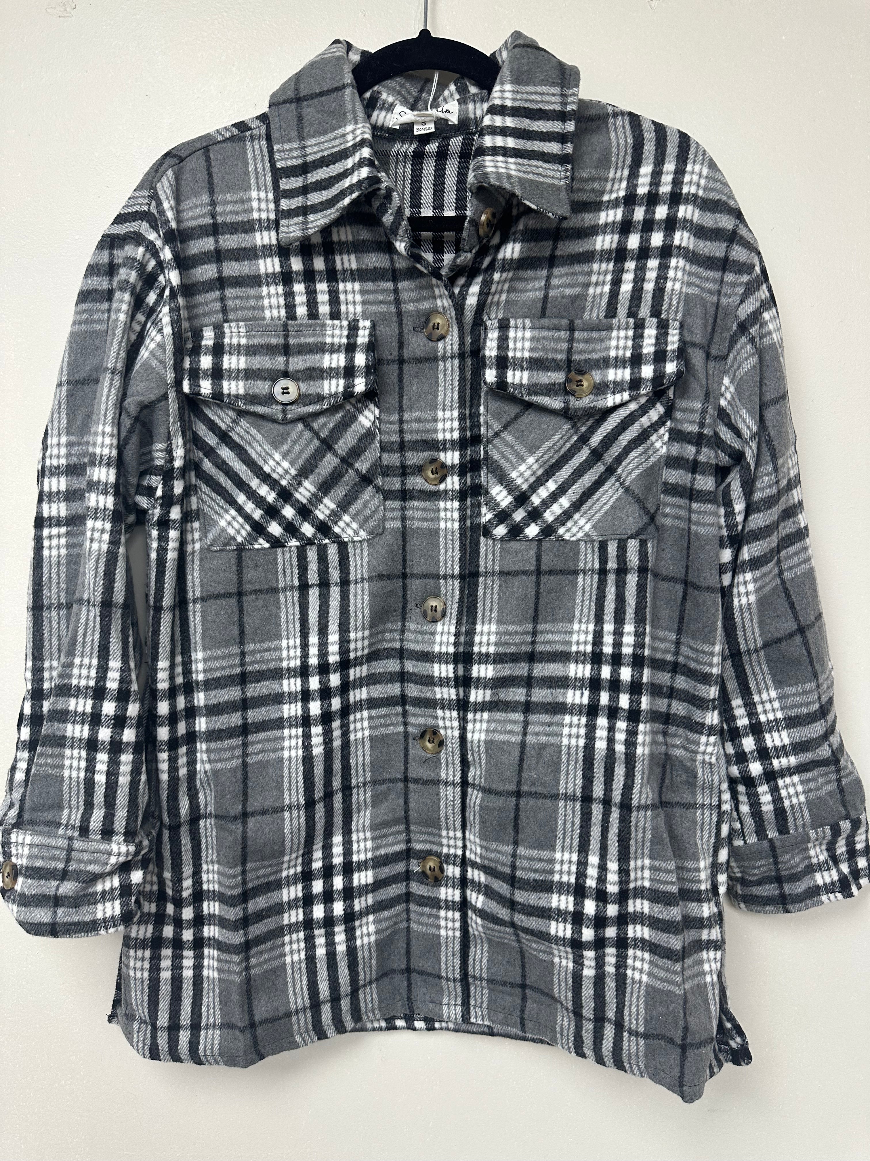 Black & White Plaid Shacket