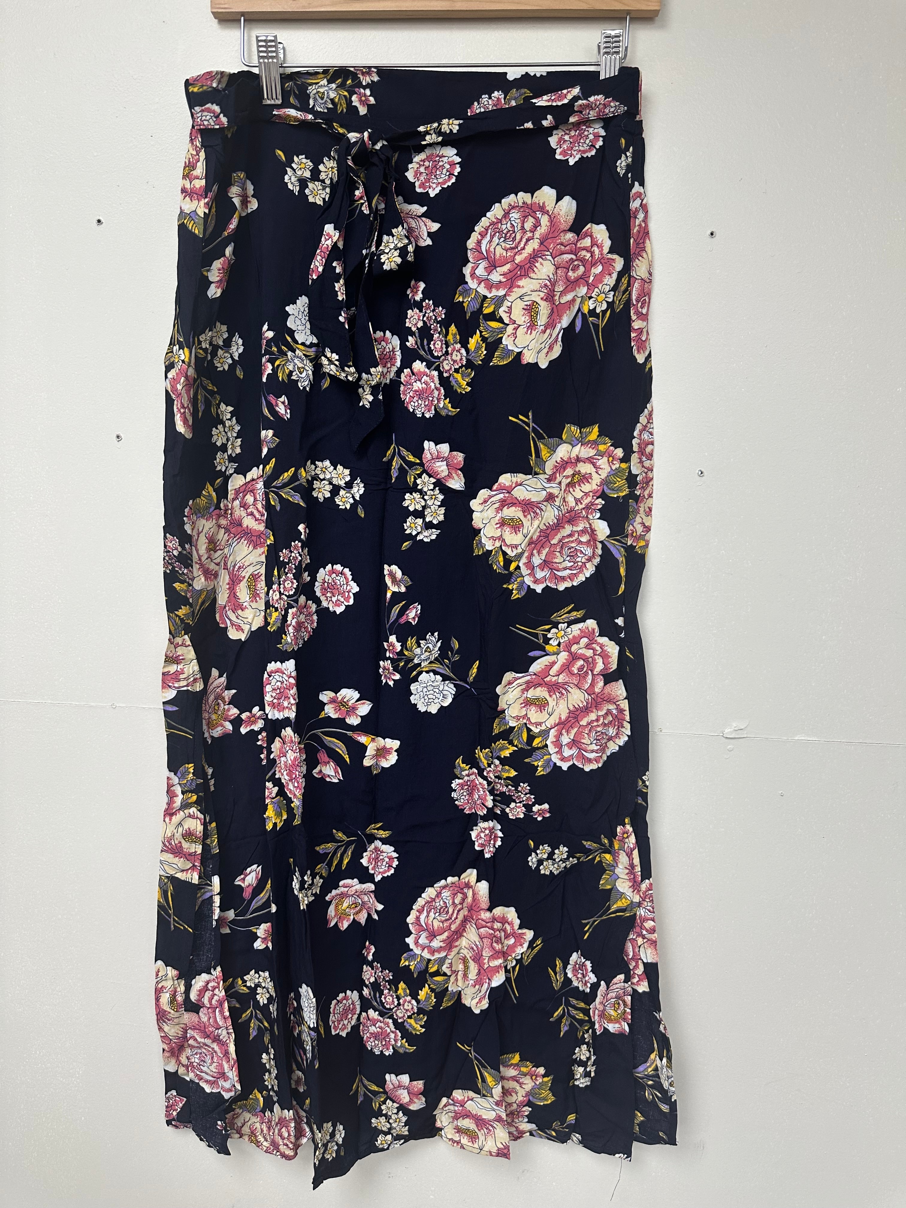 Navy Floral Maxi