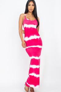 Fuchsia Stripe Maxi Dress