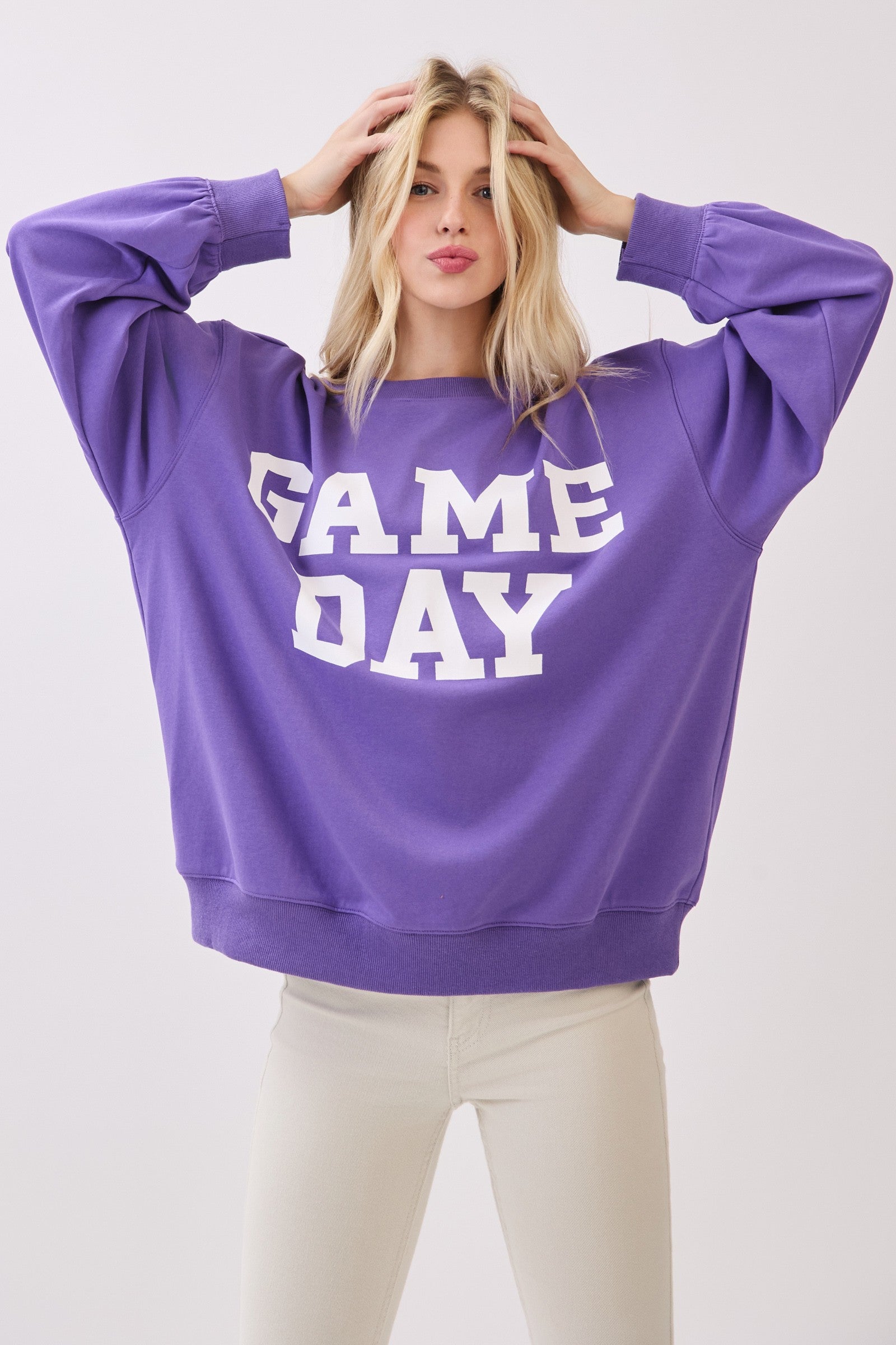 Game Day Sweatshirt Purple