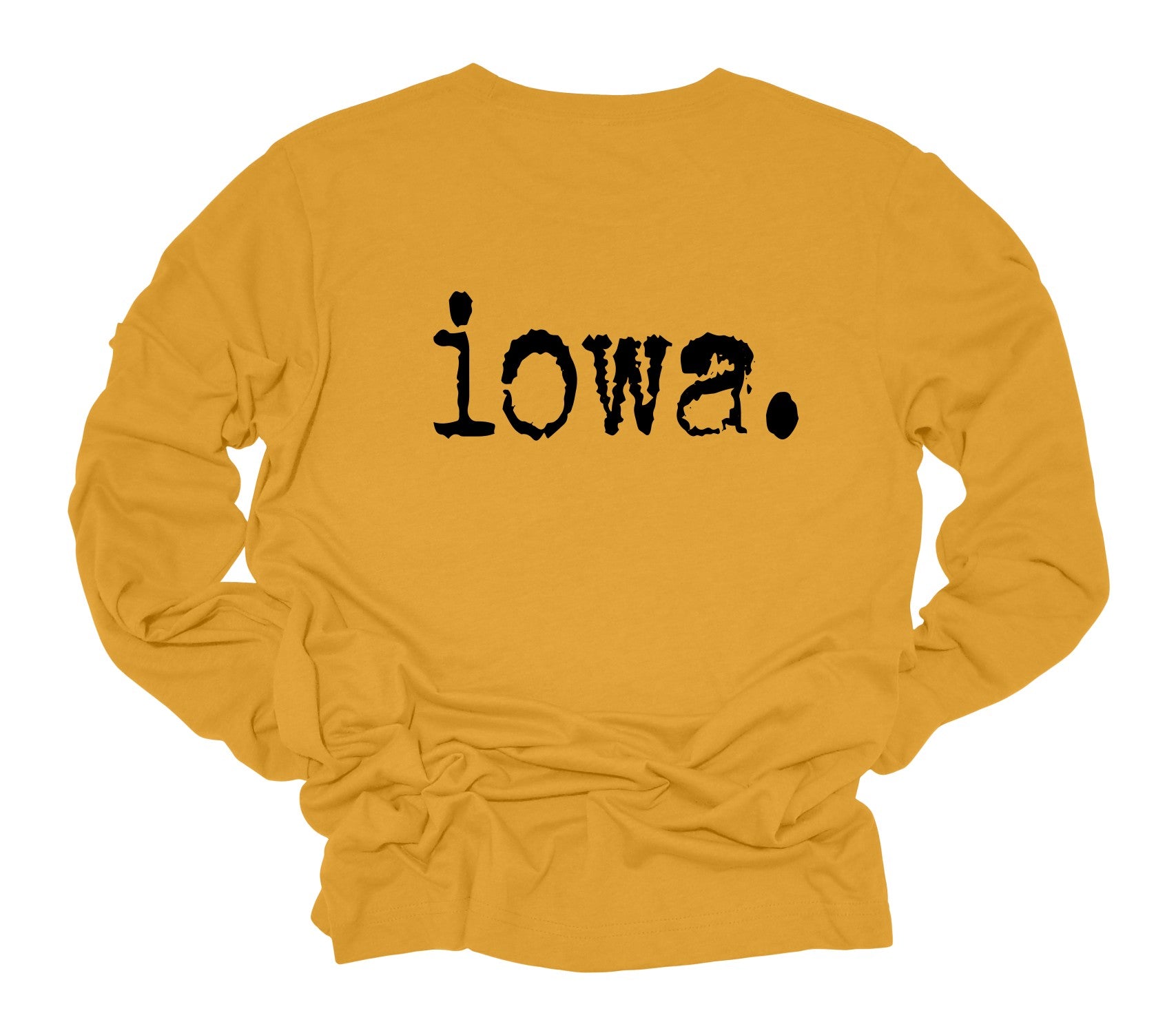 Iowa Yellow Long Sleeve Tee