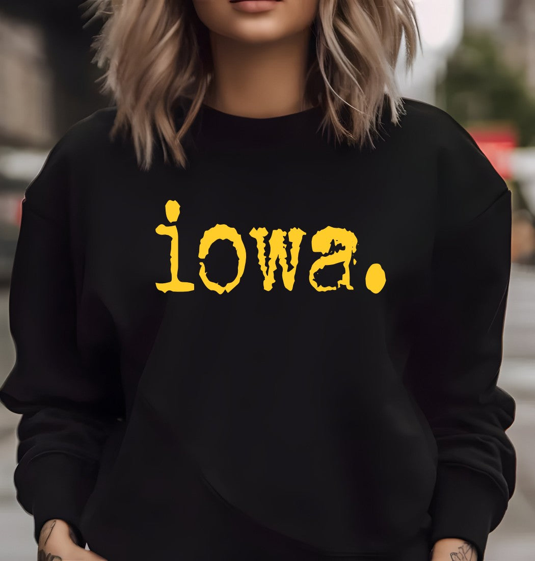 Iowa  Black Sweatshirt