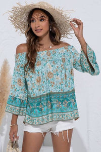 Turquoise Off the Shoulder